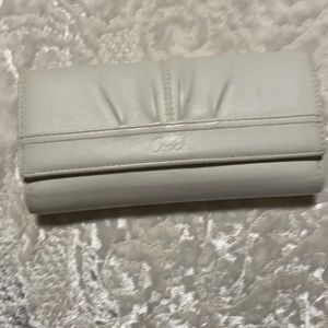 Coach Soho Pleated Leather Checkbook Wallet